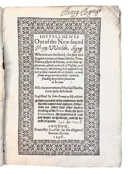 MONARDES, Nicolas